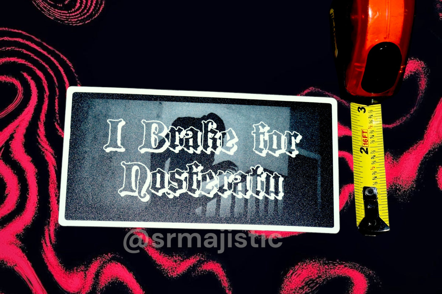 I Brake for Nosferatu Meme Car Magnet