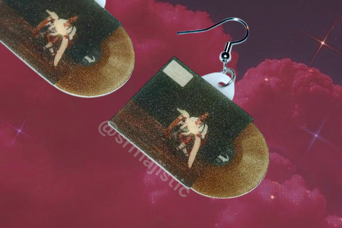 Doechii Alligator Bites Never Heal Vinyl Album Handmade Earrings!