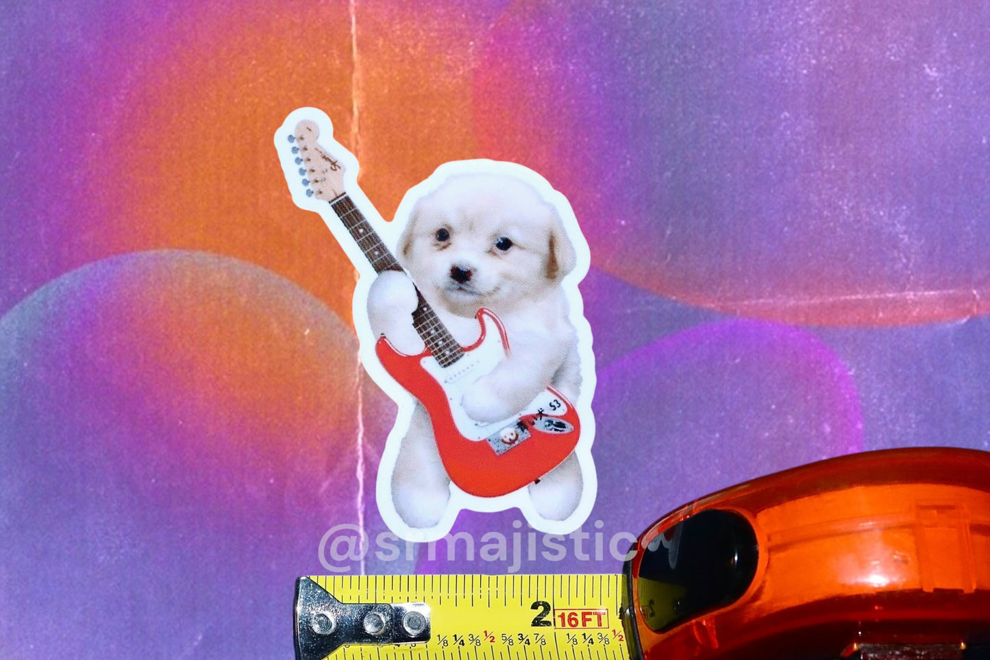 Guitar Jotchua Puppy Dog Meme Bumper Sticker