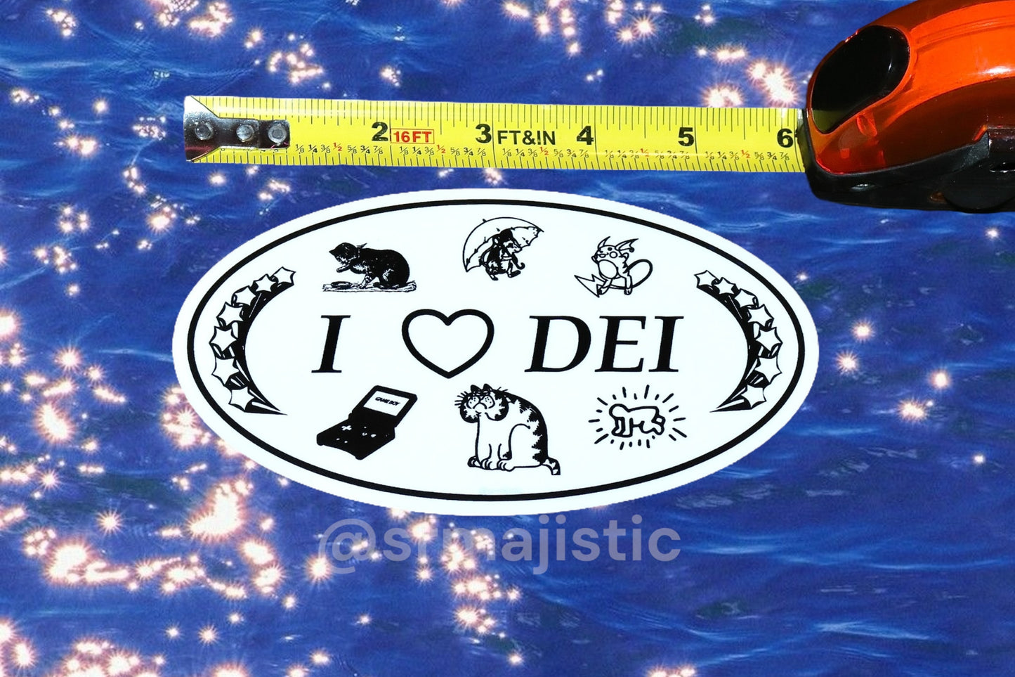 I Love DEI Fun Meme Stylized Bumper Stickers