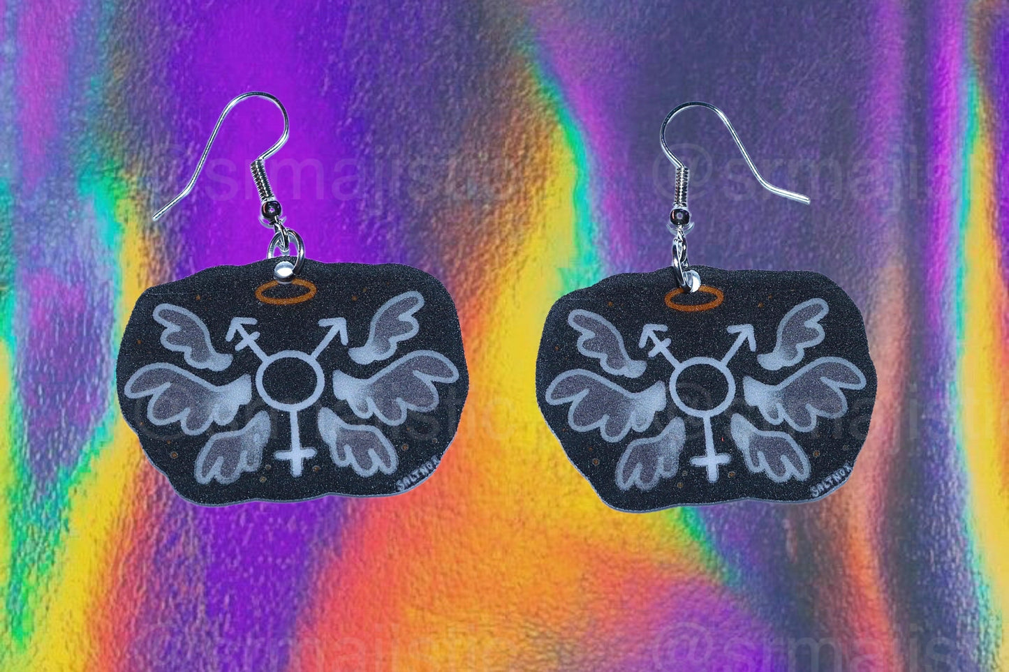 (READY TO SHIP) Alternative Pride Stylized Handmade Earrings (collaboration with @saltnox)