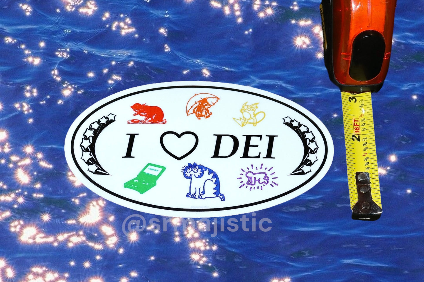 I Love DEI Fun Meme Stylized Bumper Stickers