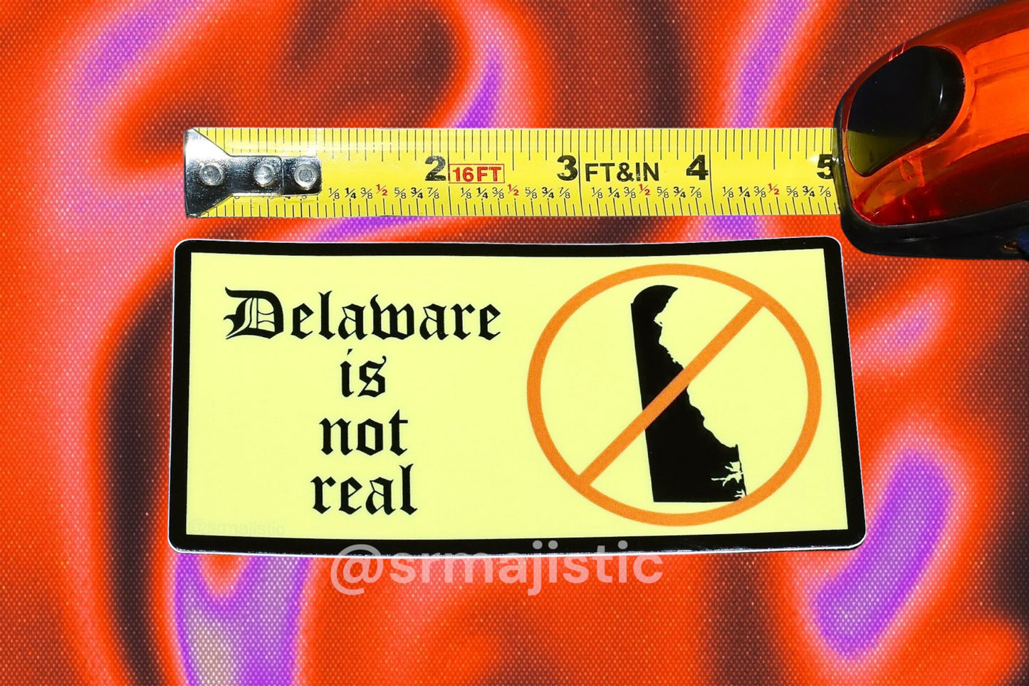 Delaware is Not Real Meme Bumper Sticker