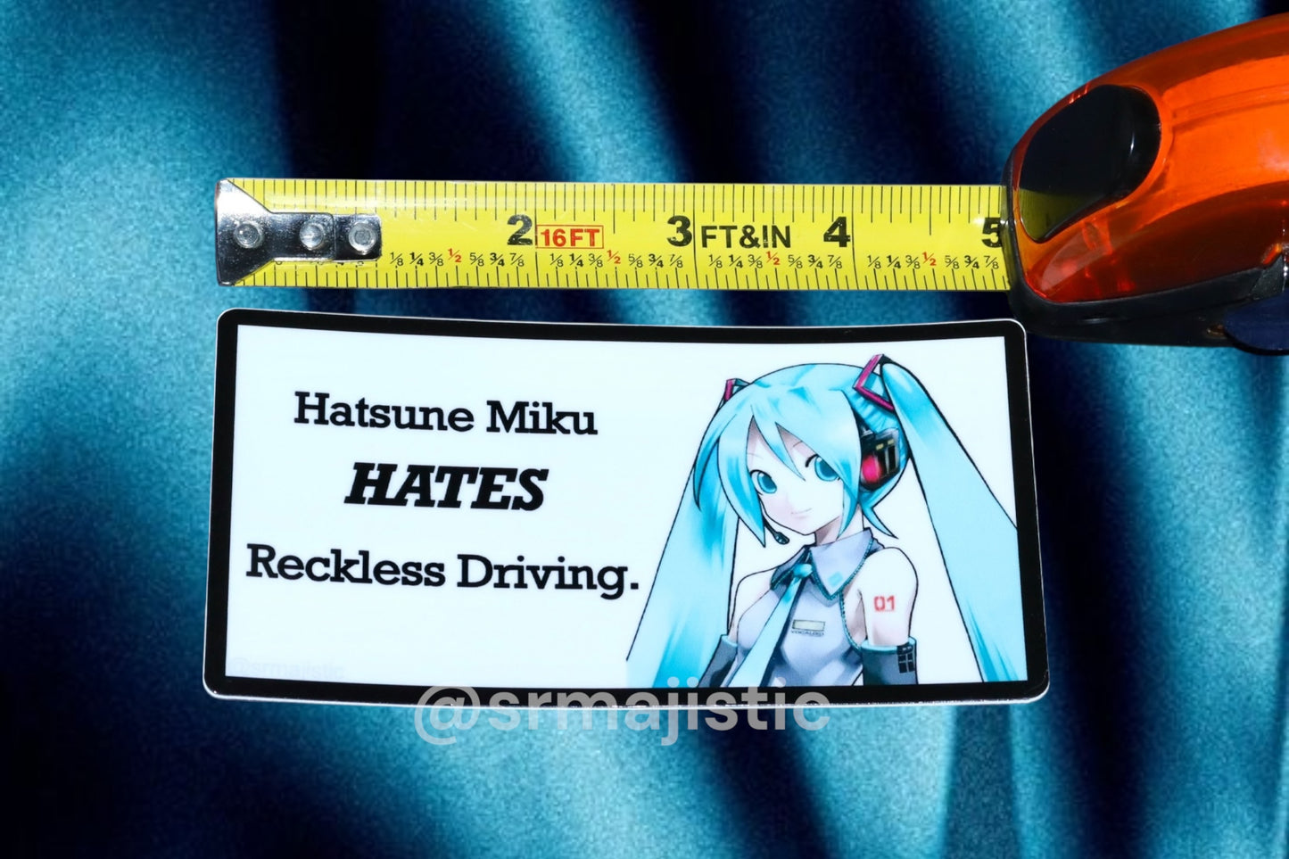 Hatsune Miku HATES Driver Negligence Meme Bumper Stickers