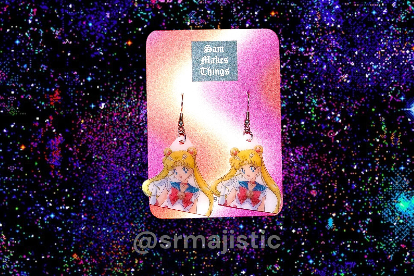 (READY TO SHIP) Anime Themed Handmade Earrings!