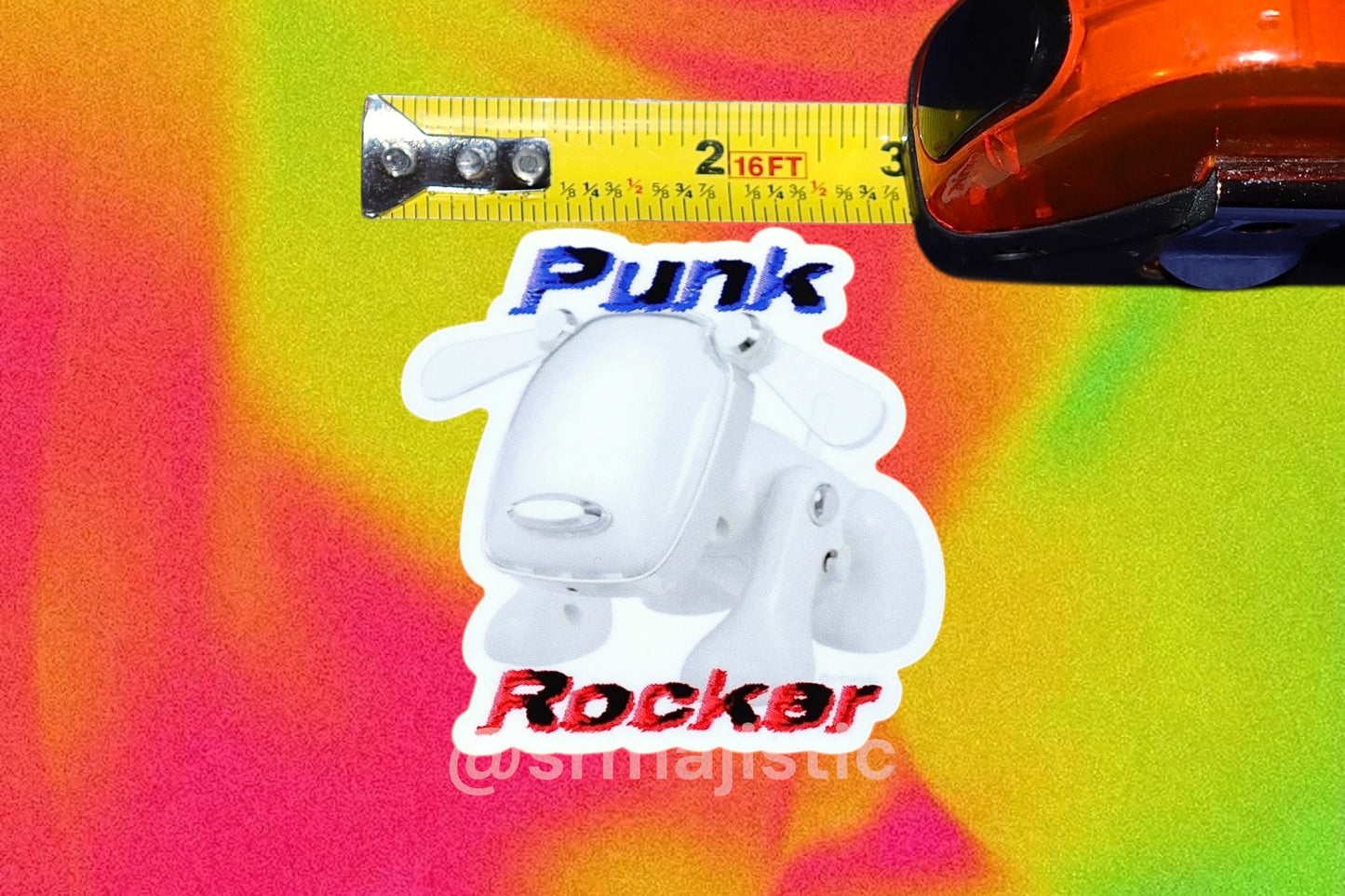 Cool Punk Rocker IDog Meme Bumper Sticker