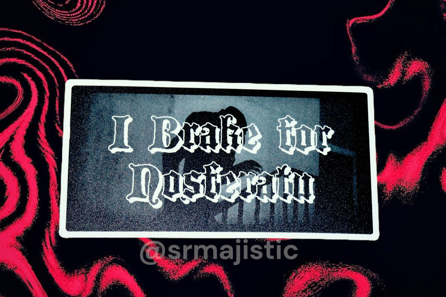 I Brake for Nosferatu Meme Car Magnet