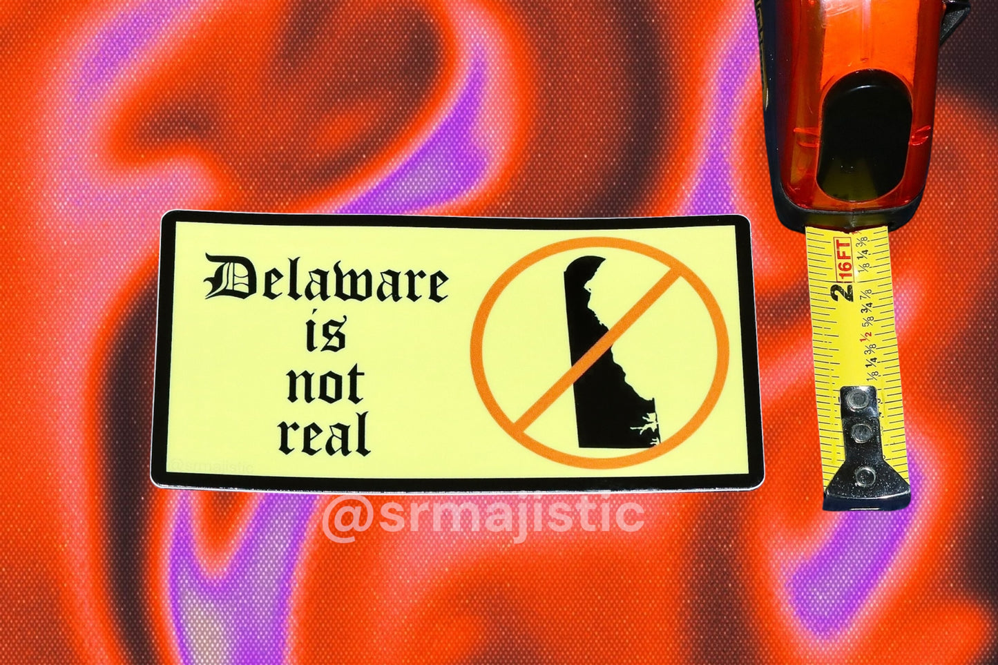 Delaware is Not Real Meme Bumper Sticker