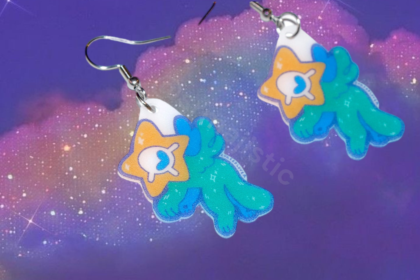 Cute and Colorful Starpion Earrings (collaboration with @cursedluver!)
