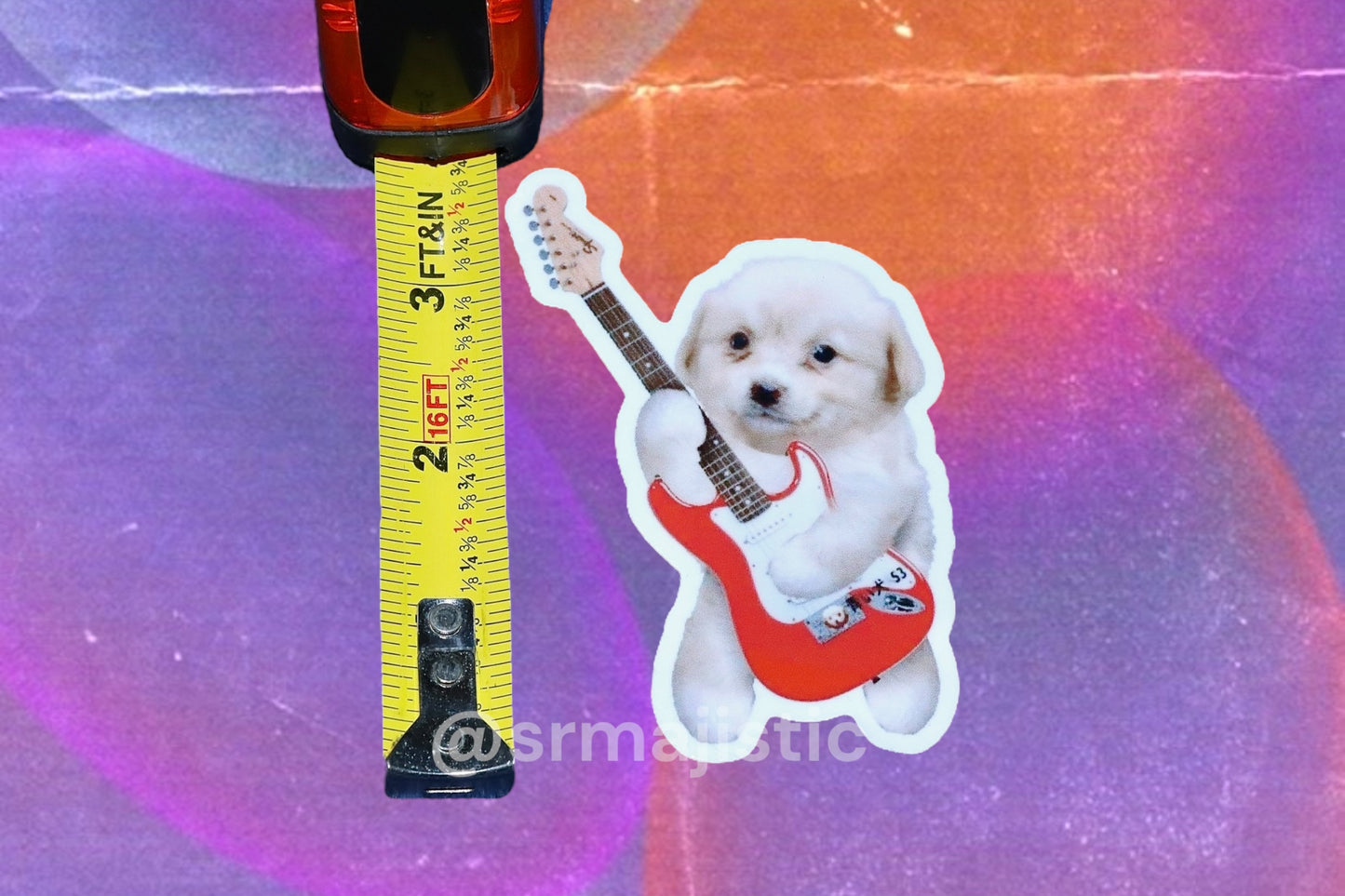 Guitar Jotchua Puppy Dog Meme Bumper Sticker