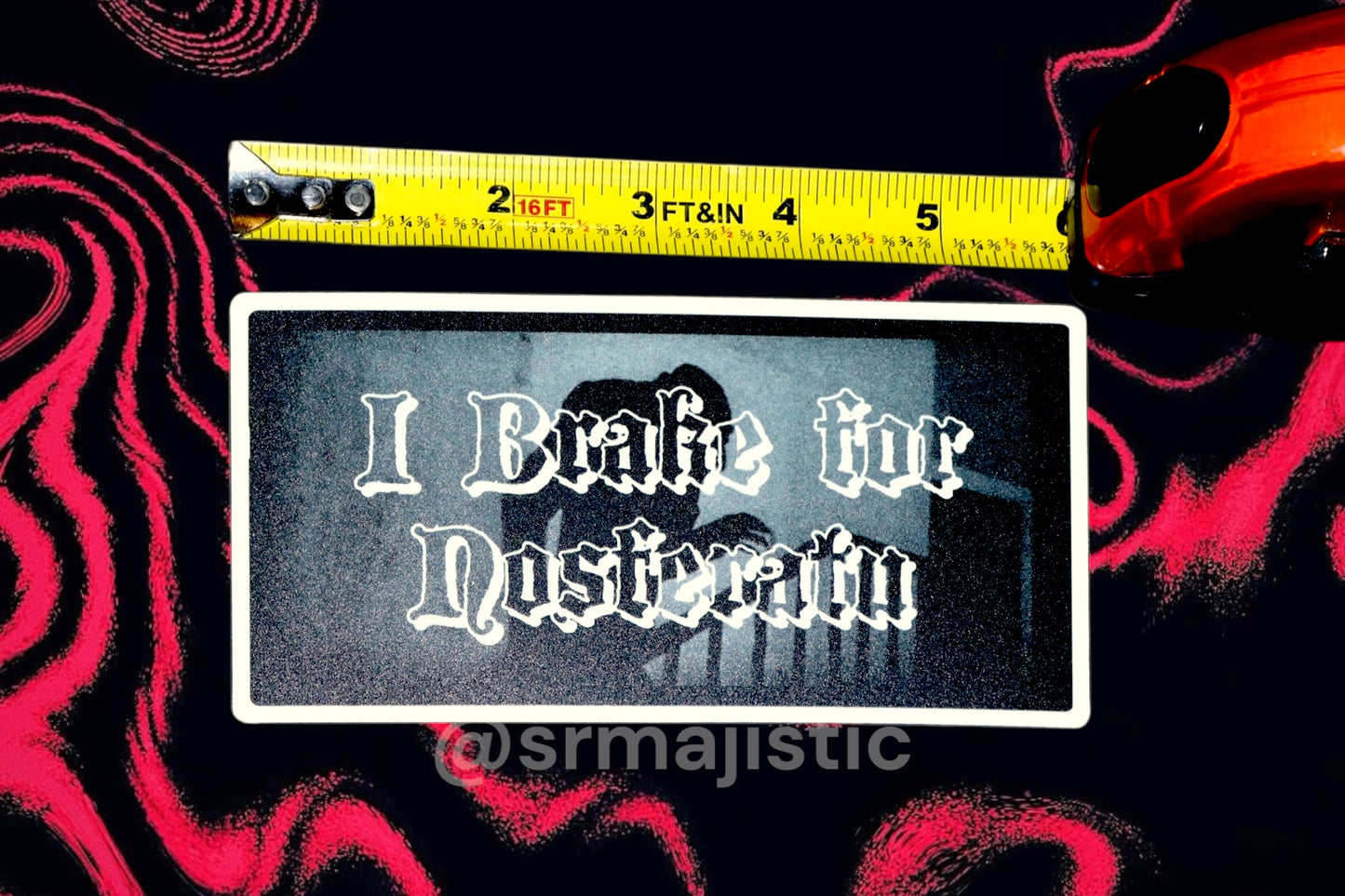 I Brake for Nosferatu Meme Car Magnet