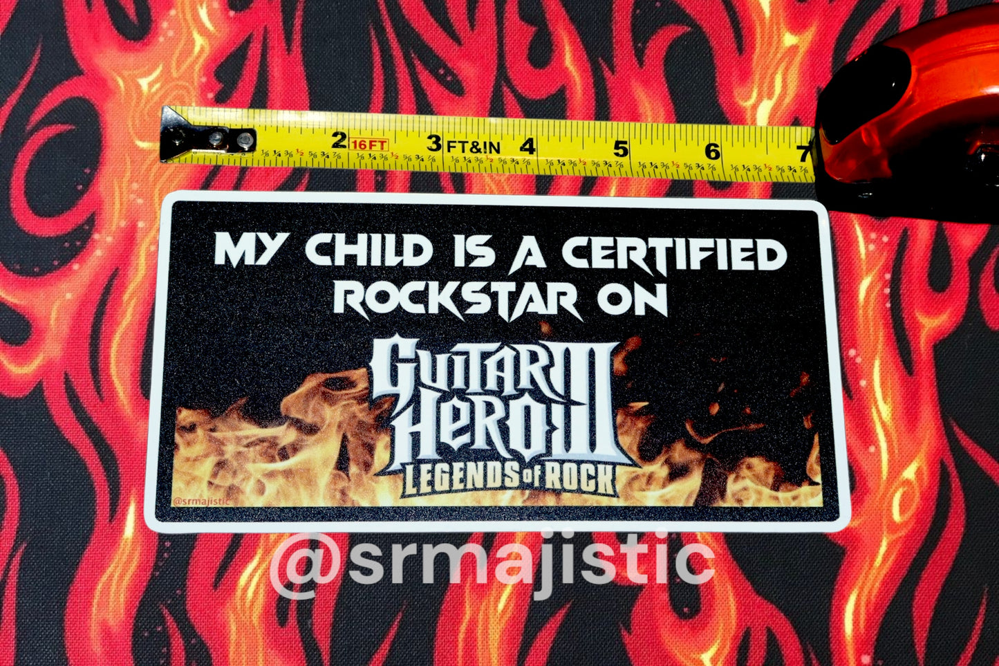 My Child is a Certified Rockstar on Guitar Hero III Magnet