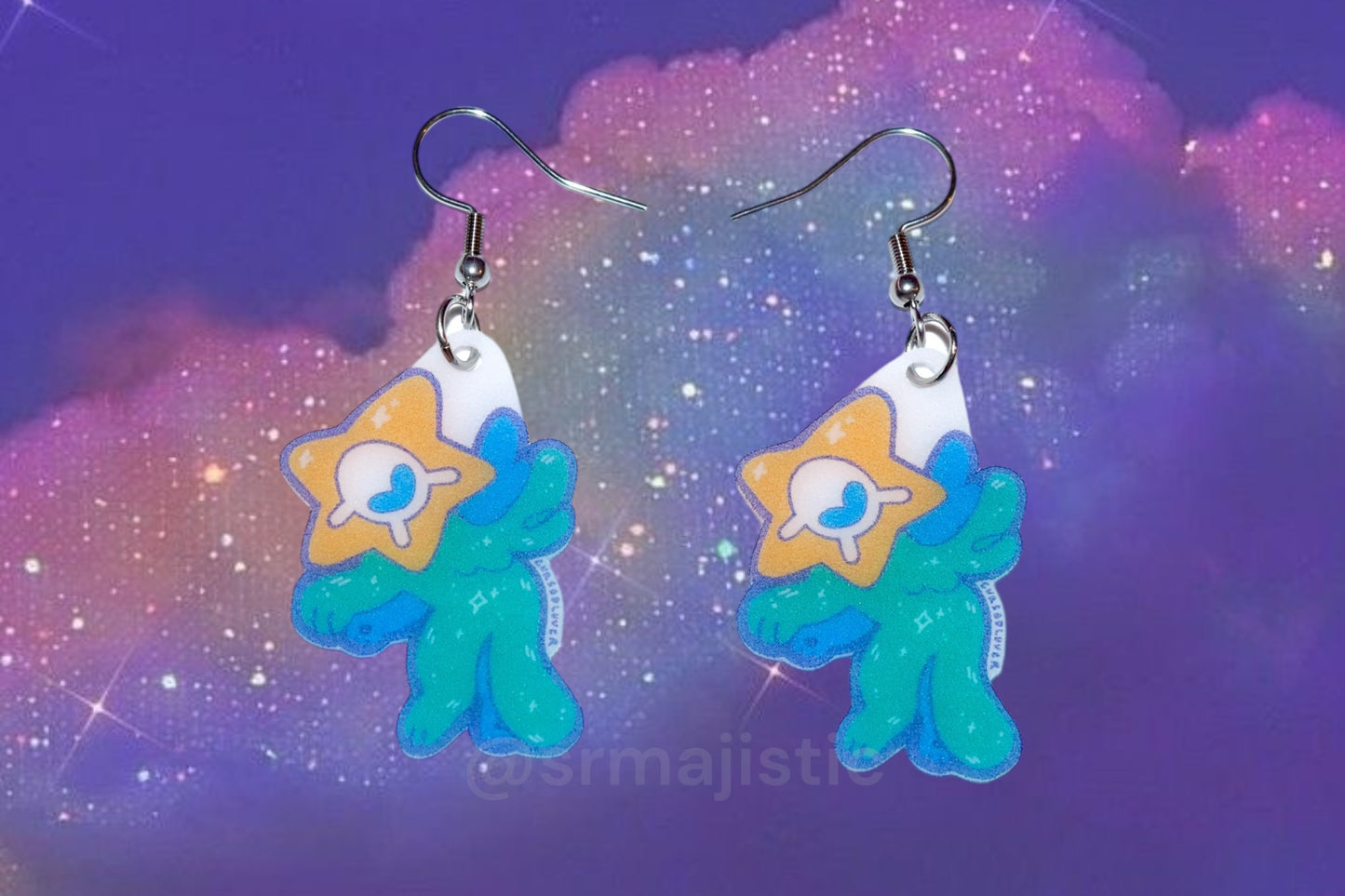 Cute and Colorful Starpion Earrings (collaboration with @cursedluver!)