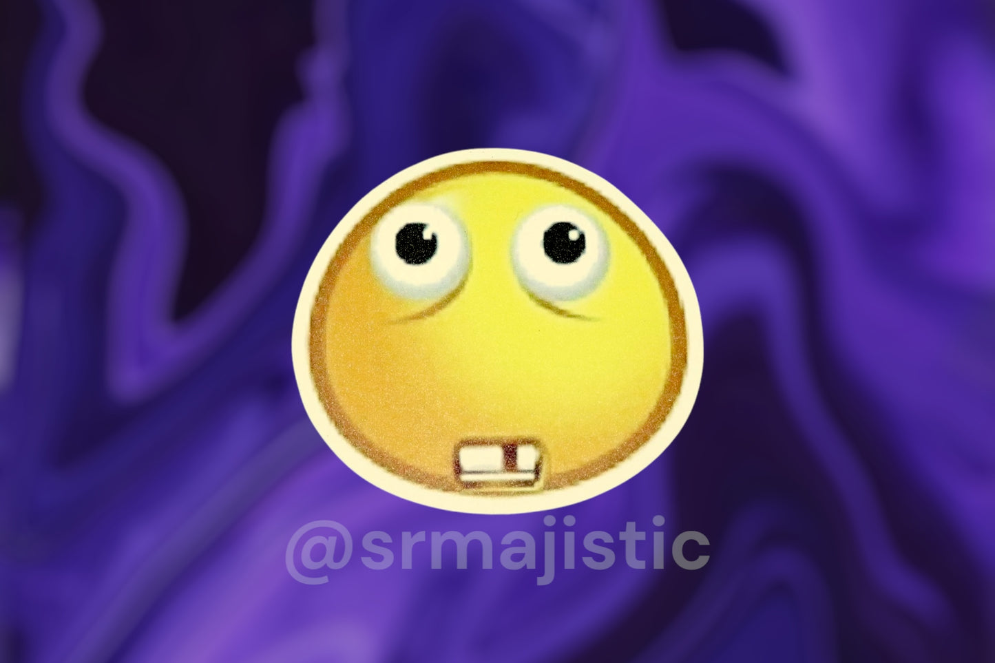 Buck Tooth Happy and Sad Emoji Meme Car Magnets