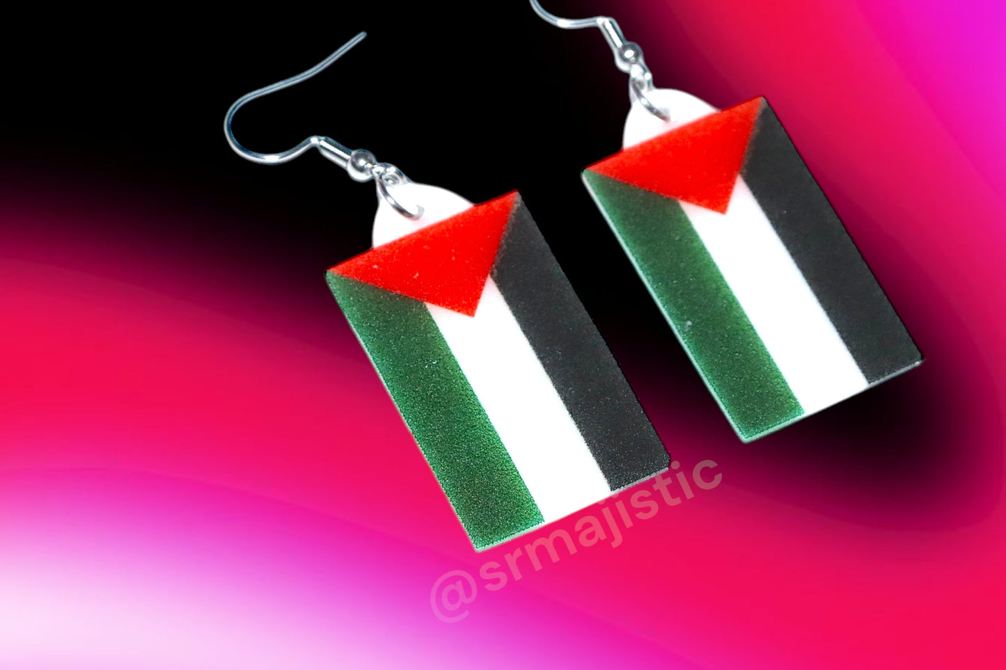 Palestine flag Handmade Earrings!