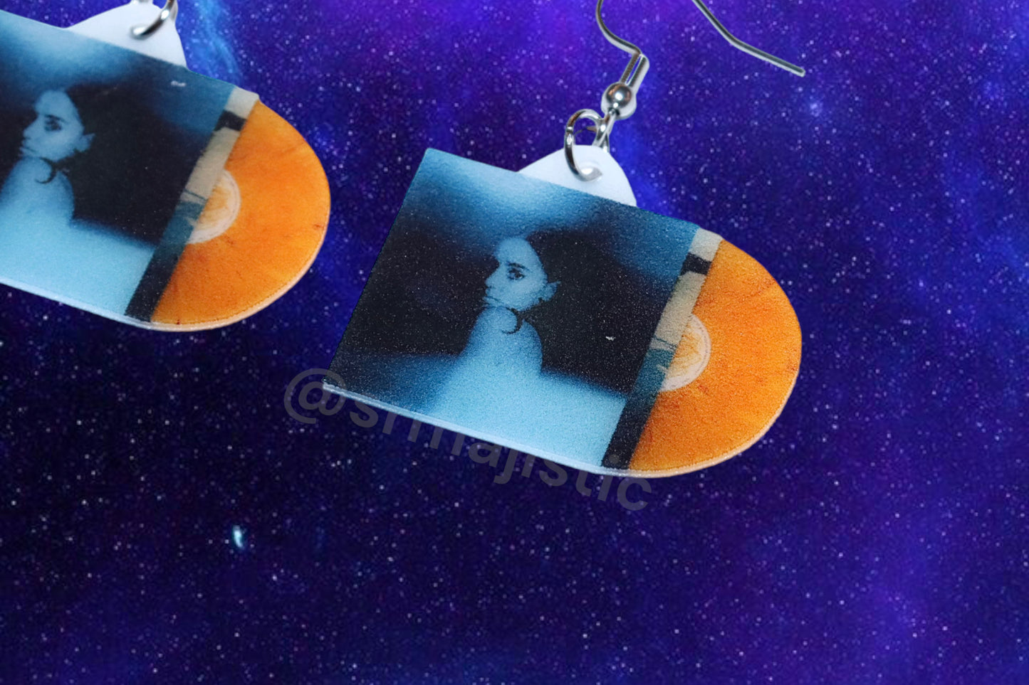 Samia Honey Vinyl Album Handmade Earrings!