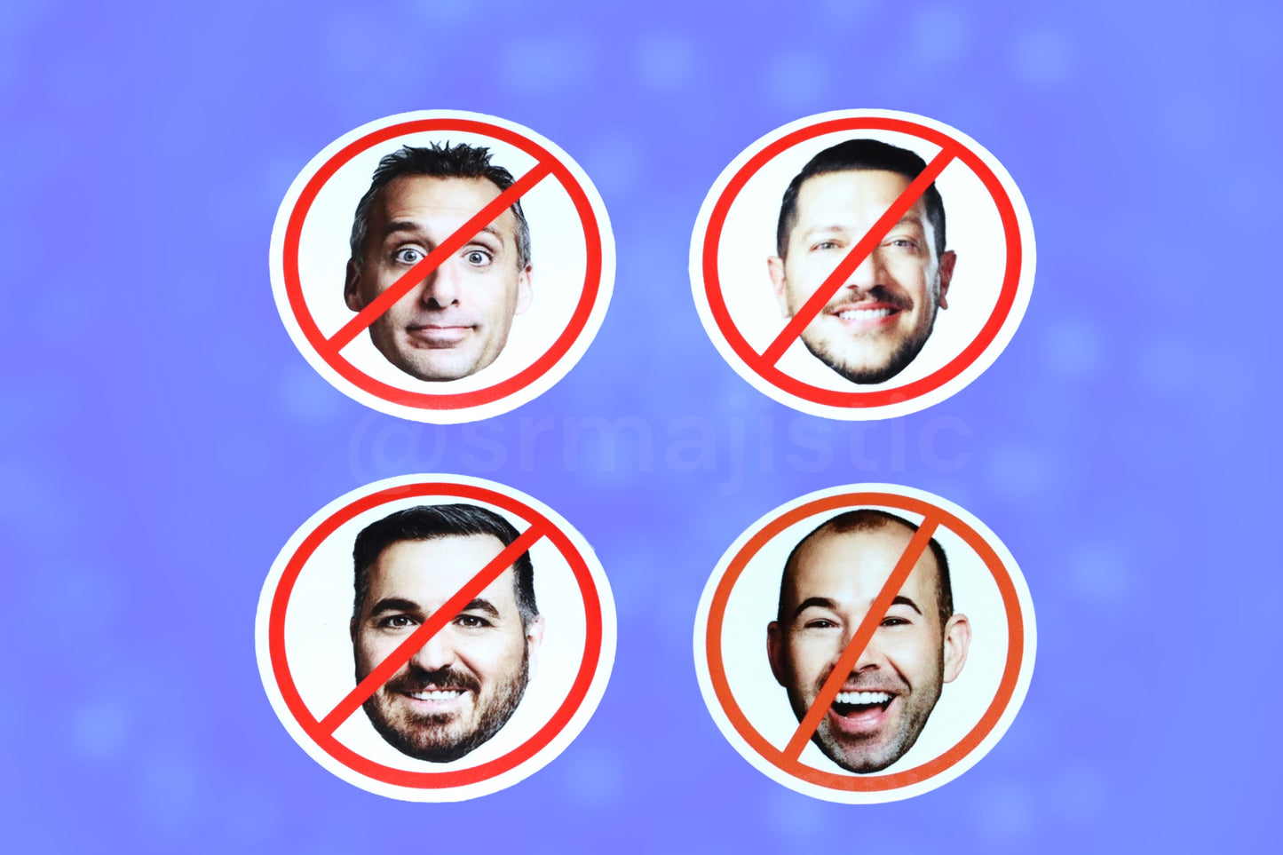 No Symbol Impractical Jokers Meme Bumper Stickers