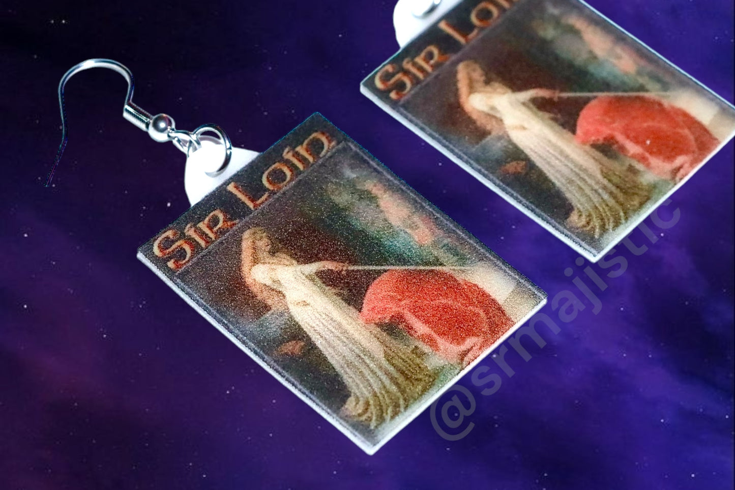Sir Loin Princess Knighting Sirloin Meme Handmade Earrings!