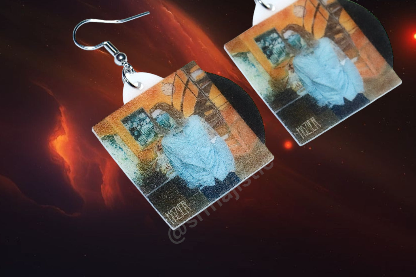 Hozier Self Titled Vinyl Album Handmade Earrings!