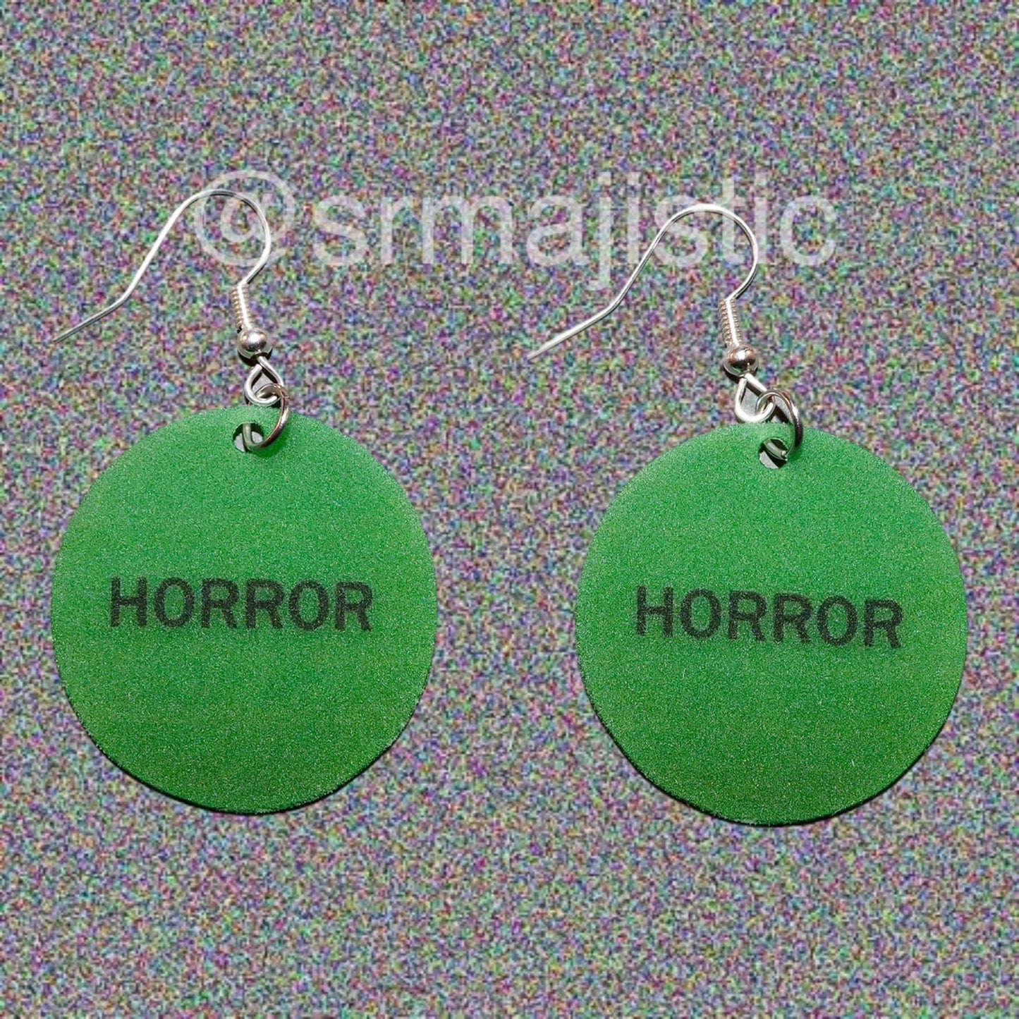 (READY TO SHIP) VHS Movie Genre Sticker 2D detailed Handmade Earrings!