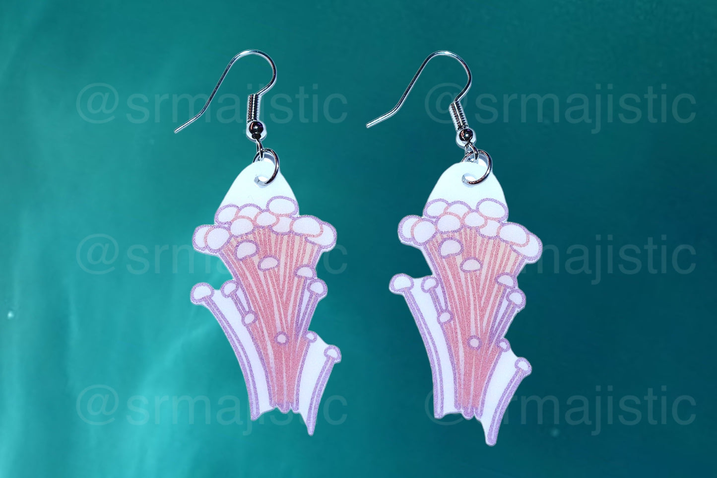 Cute Little Mushroom Handmade Earrings (collaboration with @saltnox)