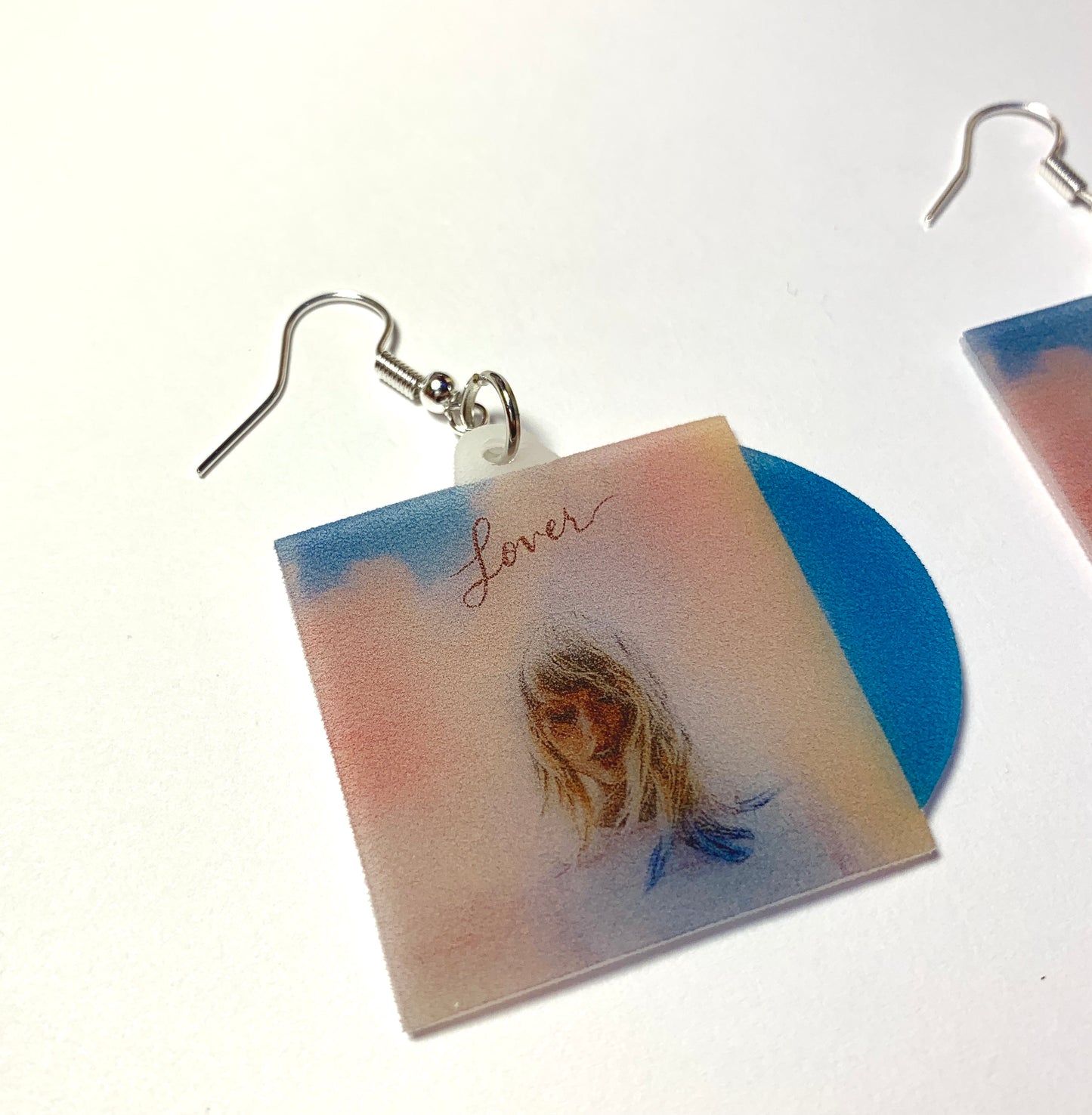 Taylor Swift Lover Vinyl Album Handmade Earrings!