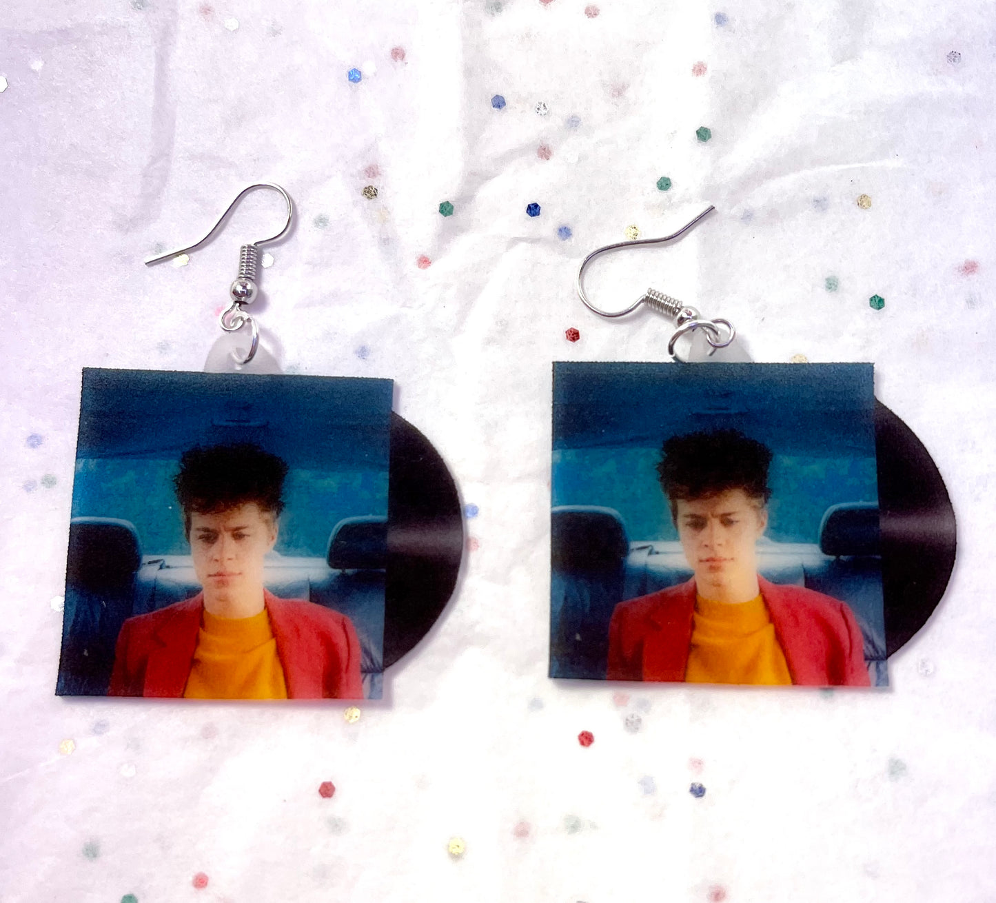 Christian Leave Milksop/Darling Vinyl Singles Handmade Earrings!