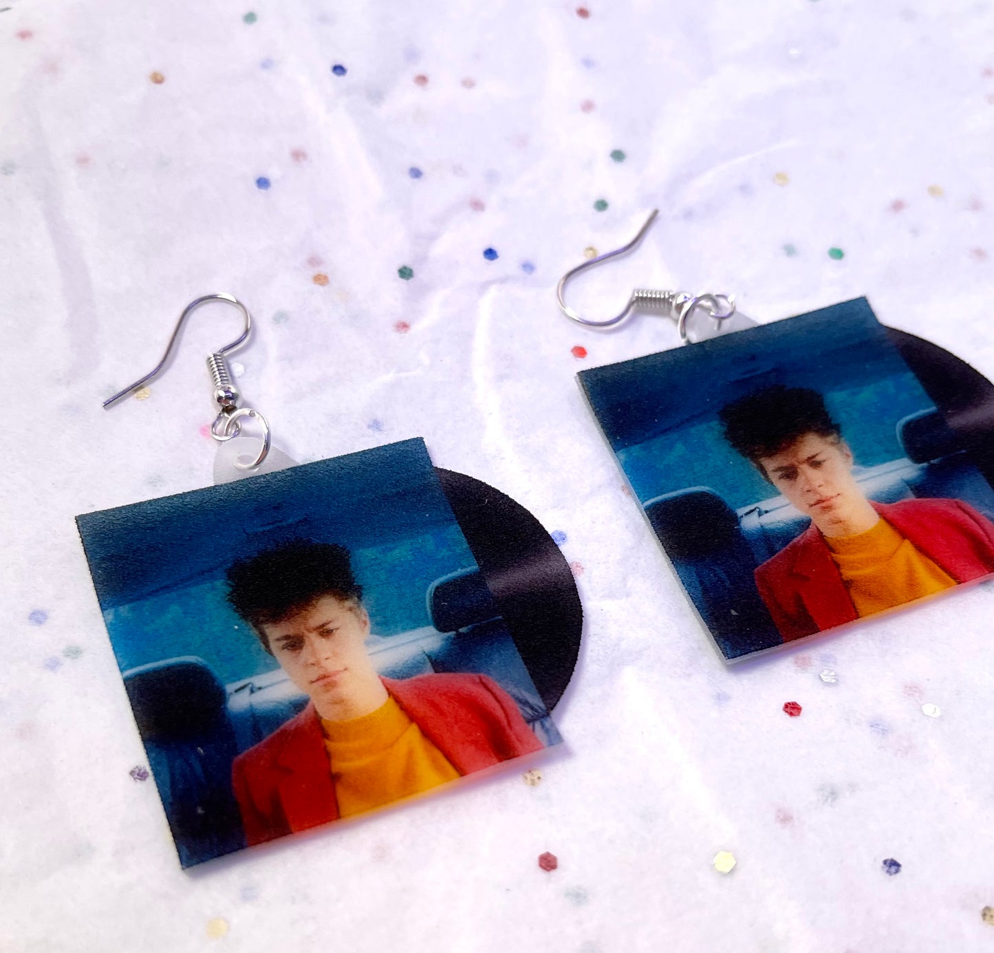 Christian Leave Milksop/Darling Vinyl Singles Handmade Earrings!