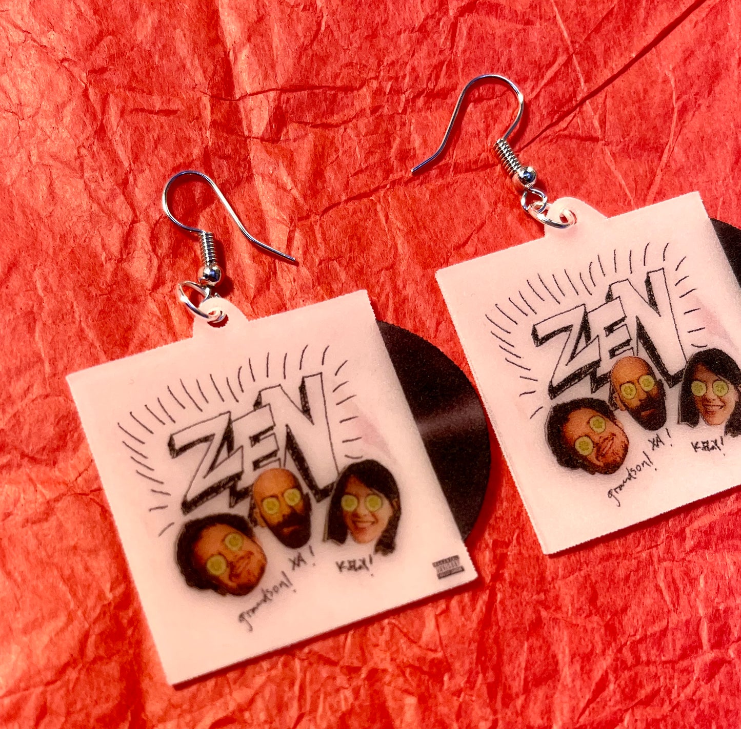 K. Flay, X Ambassadors, and Grandson single Zen Vinyl Handmade Earrings!