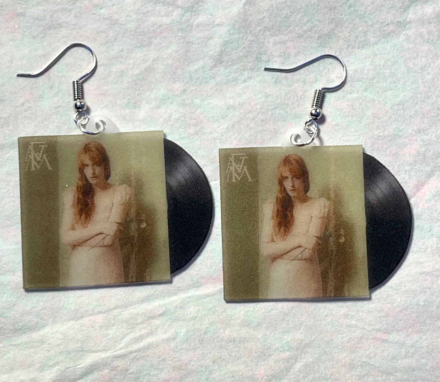 Florence and the Machine High as Hope Vinyl Album Handmade Earrings!
