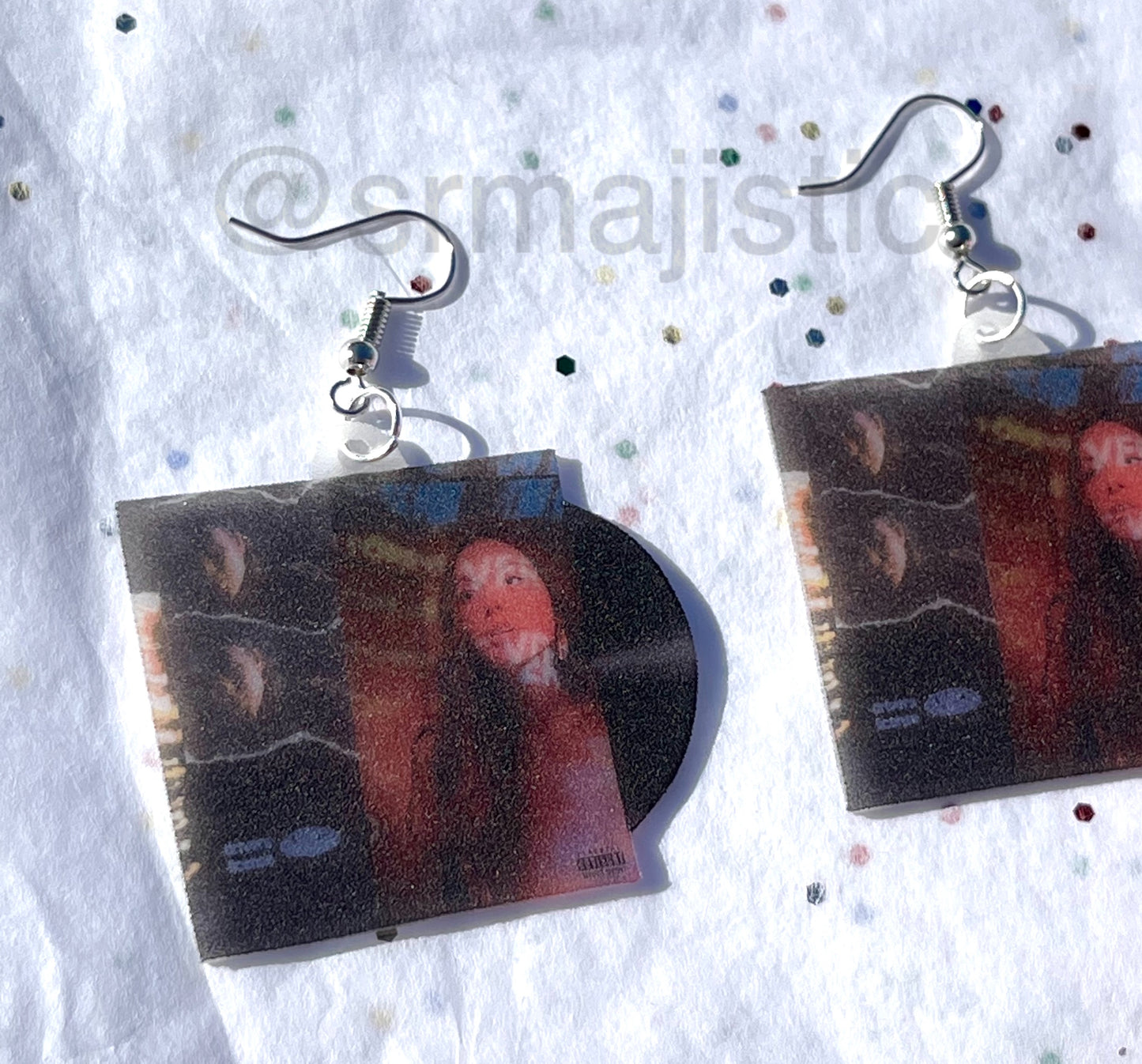 Olivia Rodrigo Driver's License Vinyl Single Handmade Earrings!