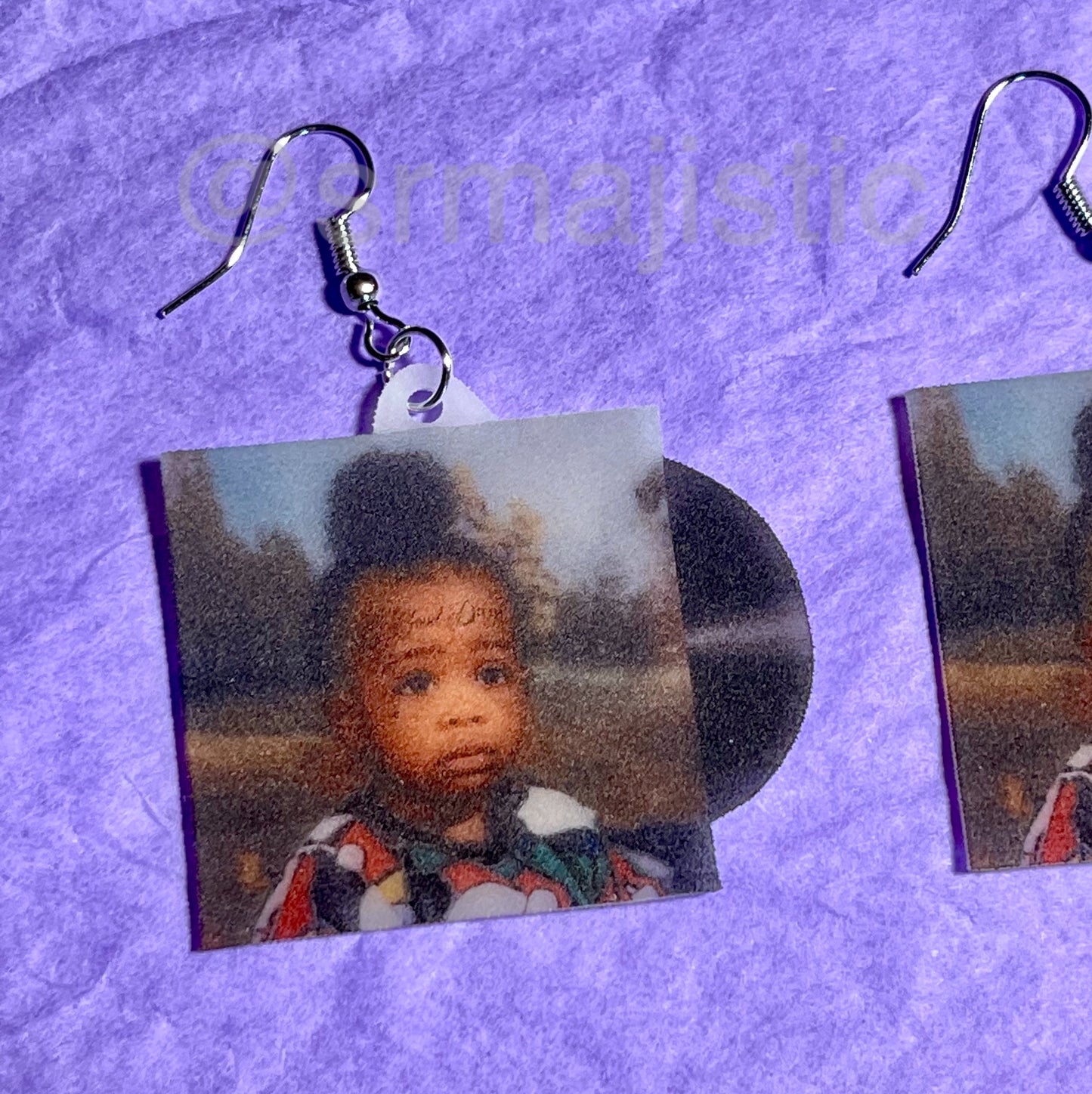 SZA Good Days Vinyl Single Handmade Earrings!