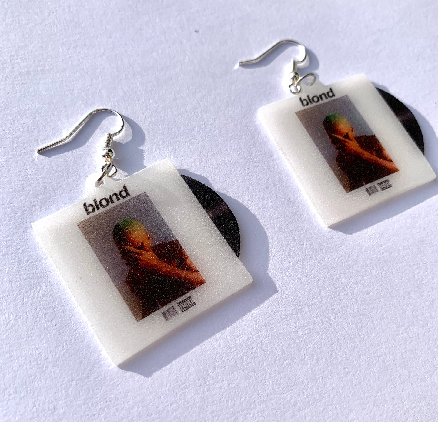 Frank Ocean Blond Vinyl Album Handmade Earrings!