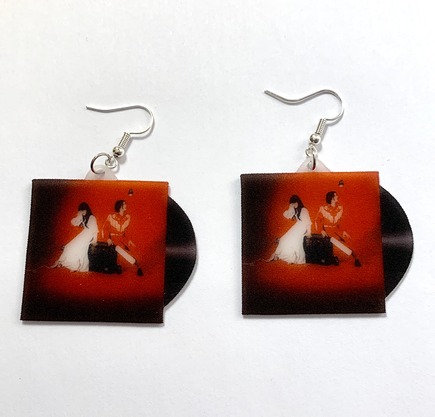 The White Stripes Elephant Vinyl Album Handmade Earrings!