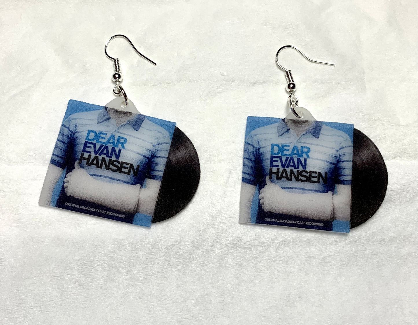 Dear Evan Hansen Musical Broadway Soundtrack Vinyl Album Handmade Earrings!