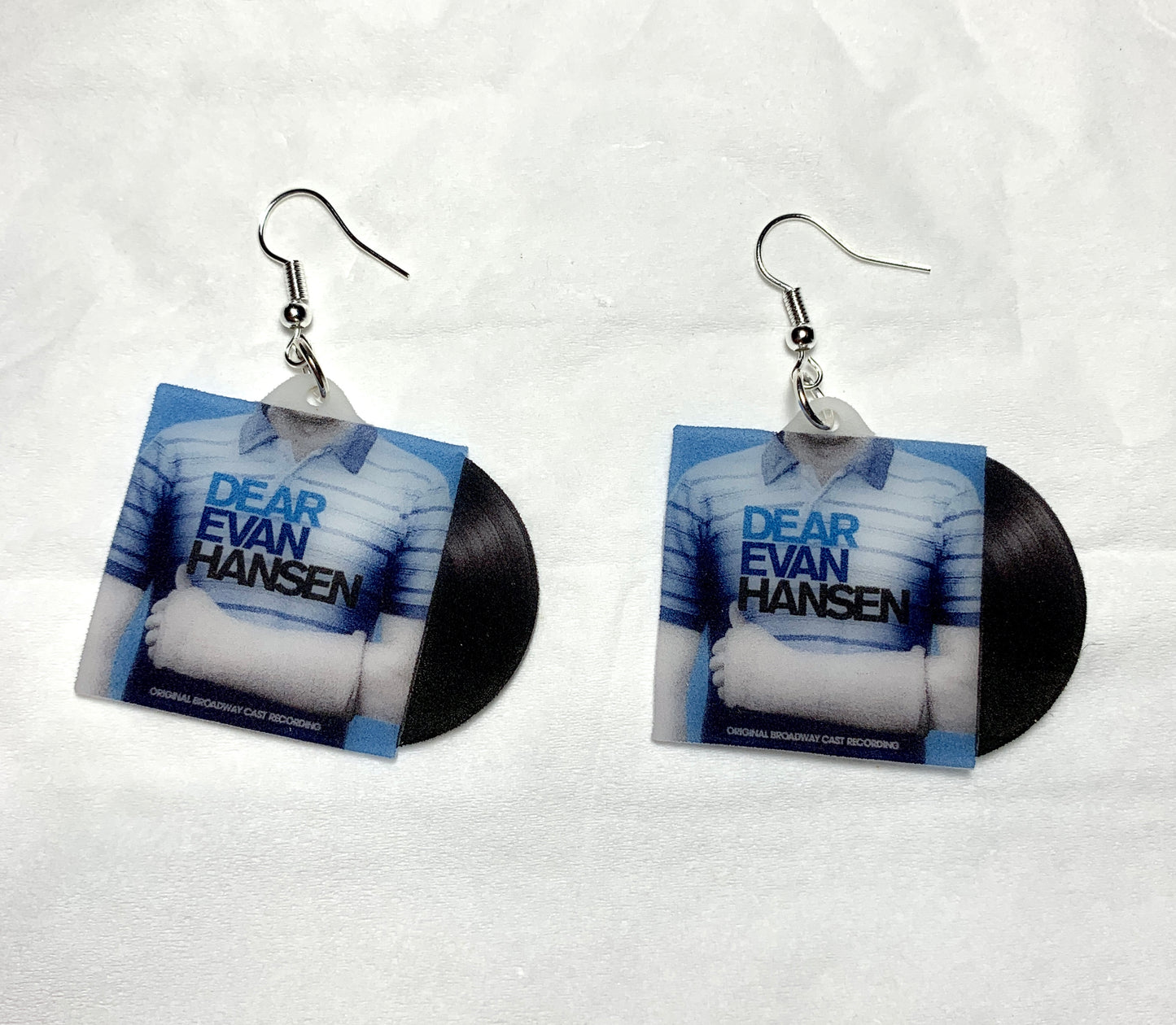Dear Evan Hansen Musical Broadway Soundtrack Vinyl Album Handmade Earrings!