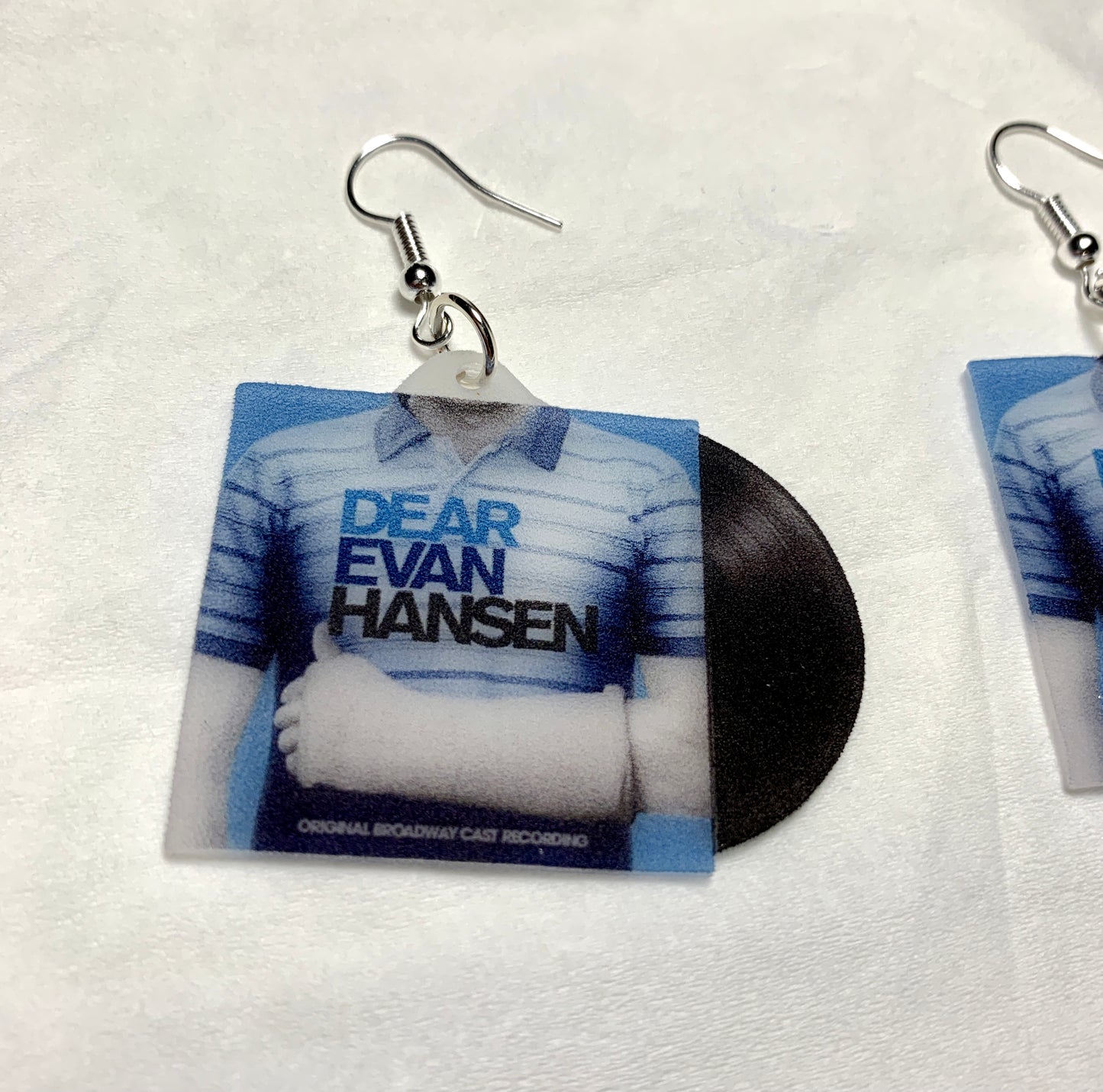 Dear Evan Hansen Musical Broadway Soundtrack Vinyl Album Handmade Earrings!