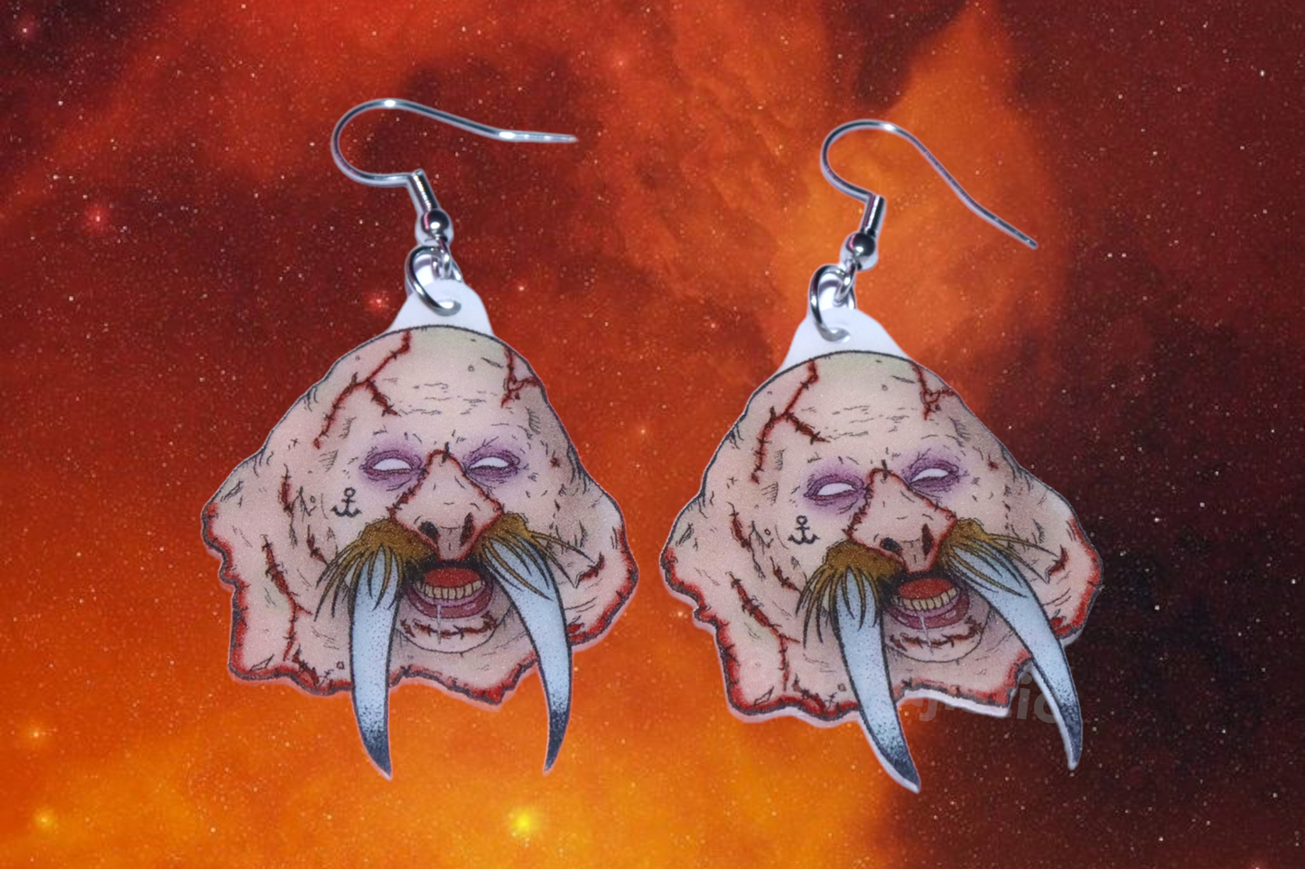 Halloween Horror Stylized Earrings (Collaboration with Kate Graves)