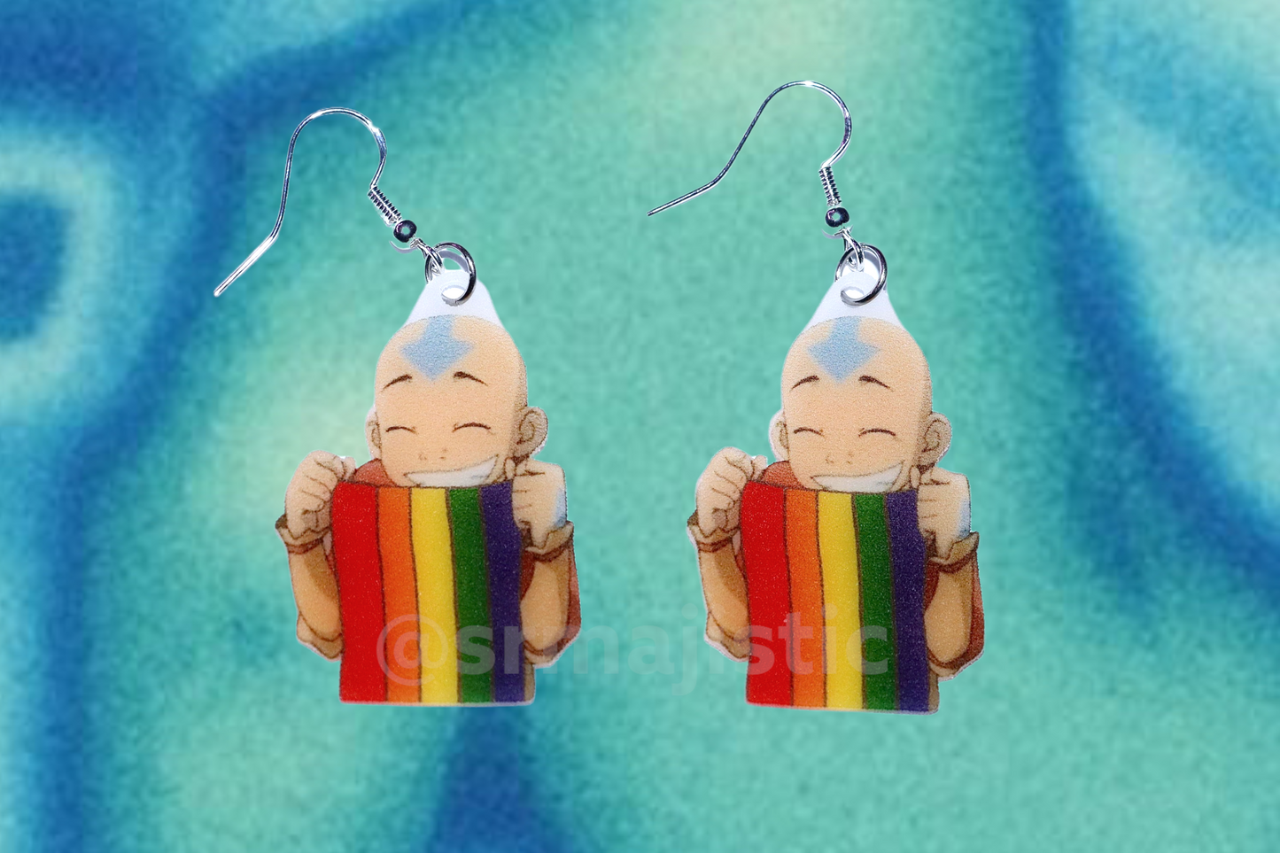 (READY TO SHIP) Aang Says Gay Rights Handmade Earrings!