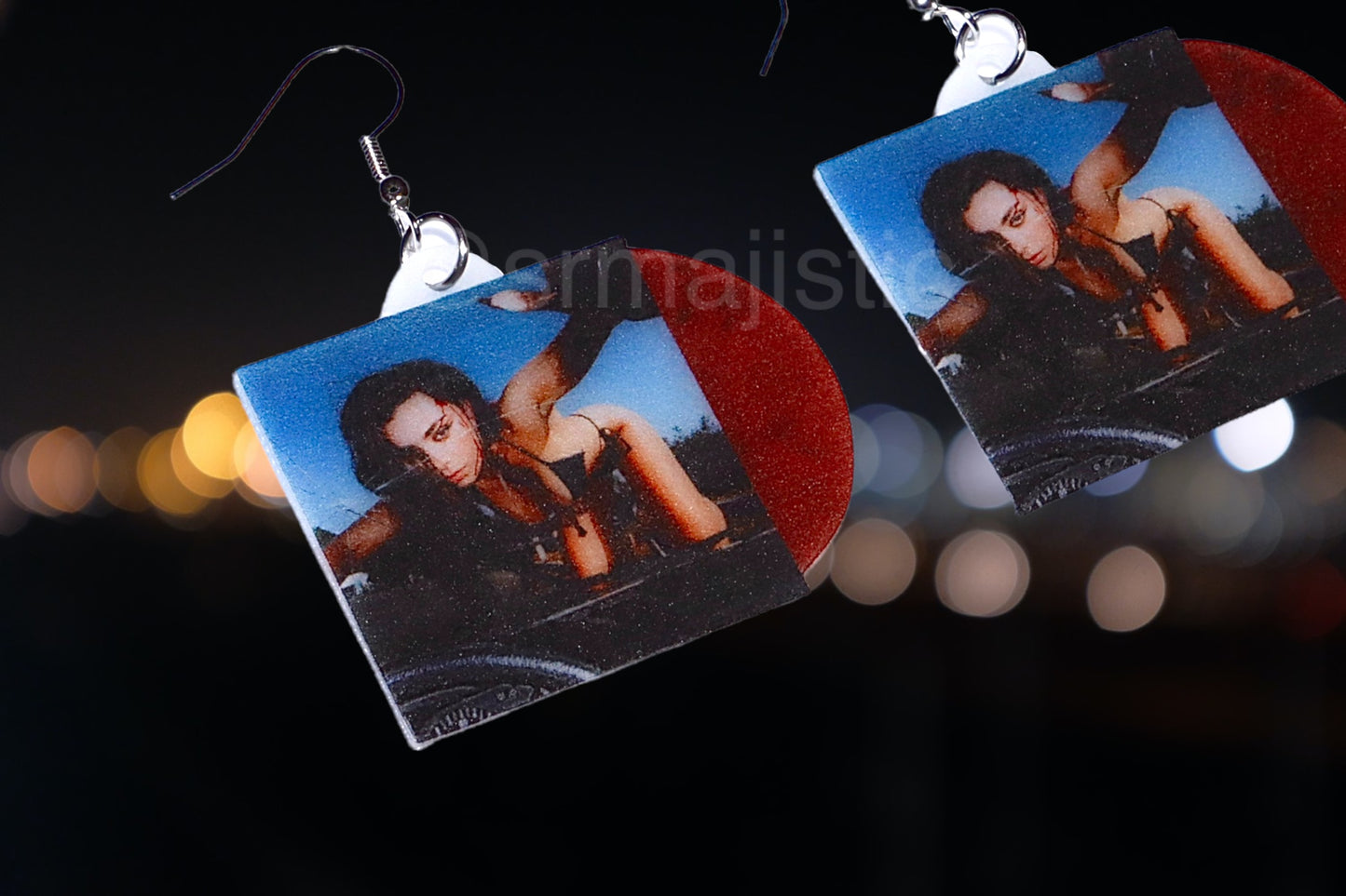 Charli XCX Crash Vinyl Album Handmade Earrings!