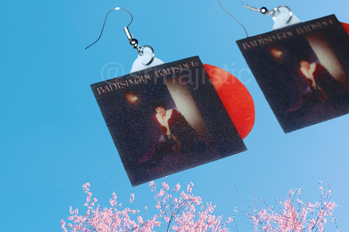Isaac Dunbar Banish the Banshee Vinyl Album Handmade Earrings!