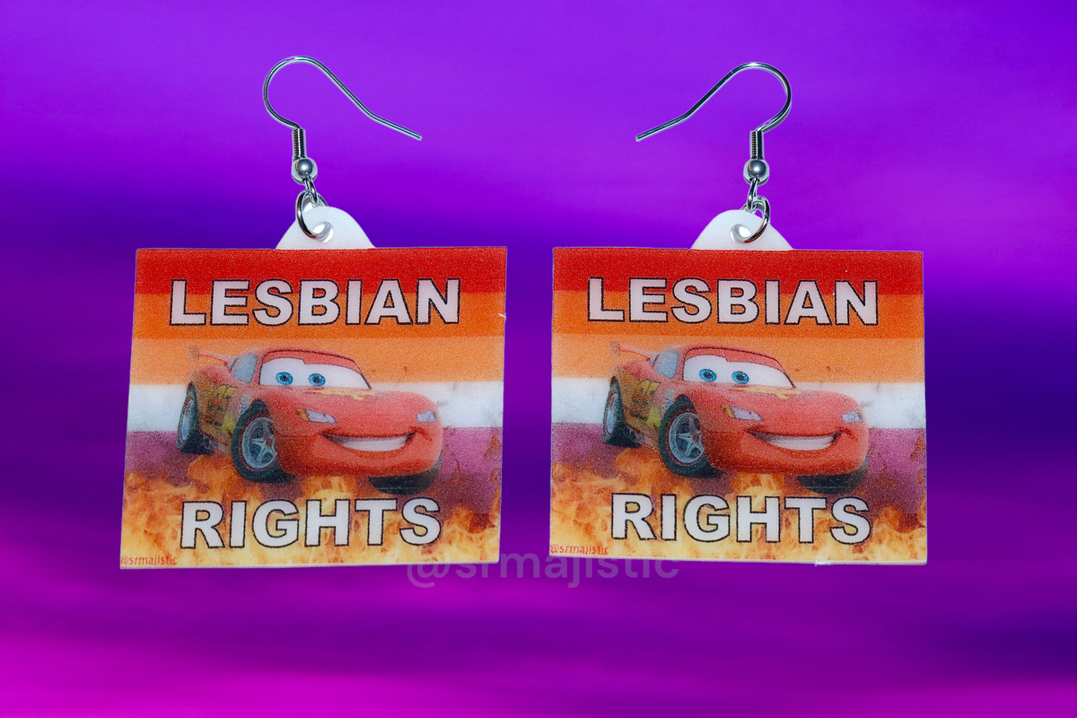 Lightning mcqueen earrings sale