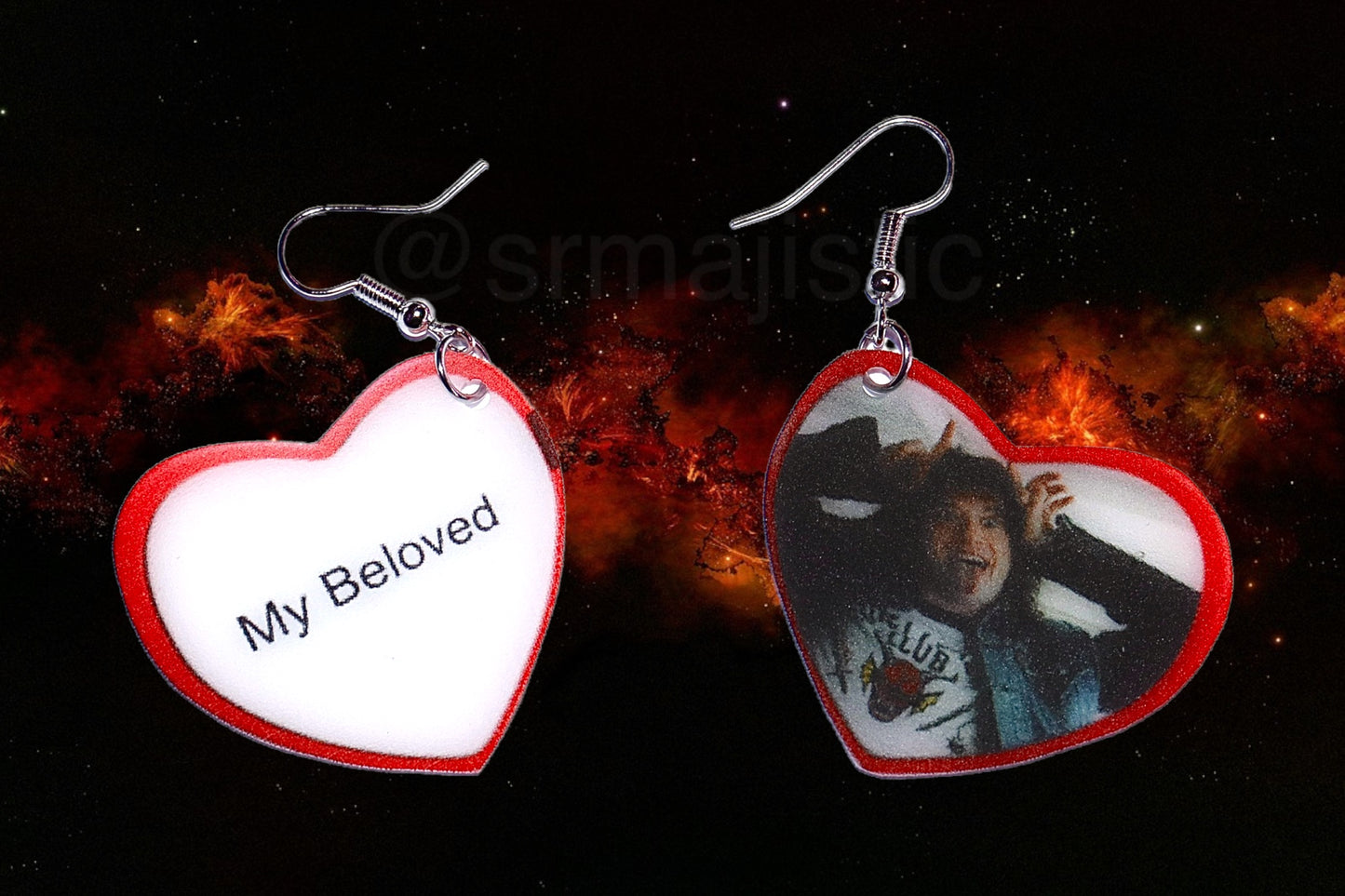 Stranger Things Eddie Munson Character Handmade Earrings!