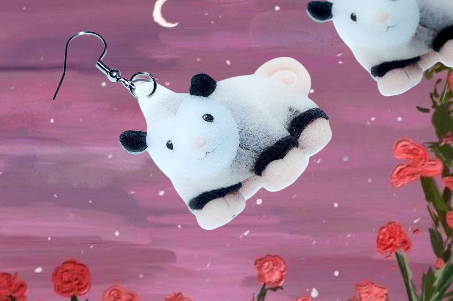 Build a Bear Opossum Cute Handmade Earrings!