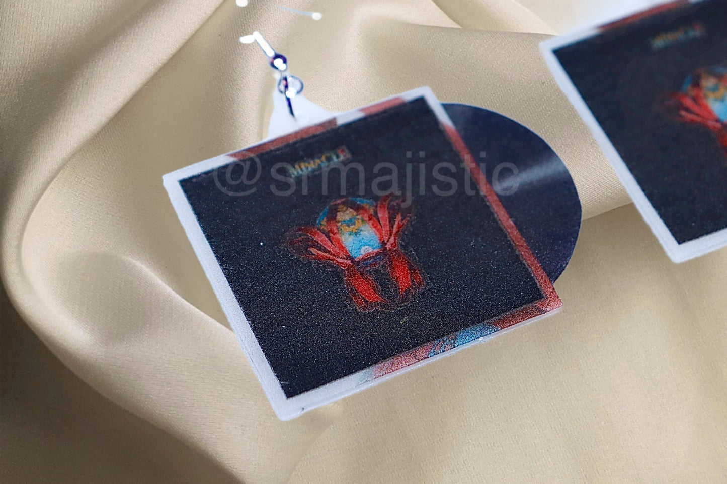 Briston Maroney Miracle Vinyl Album EP Handmade Earrings!