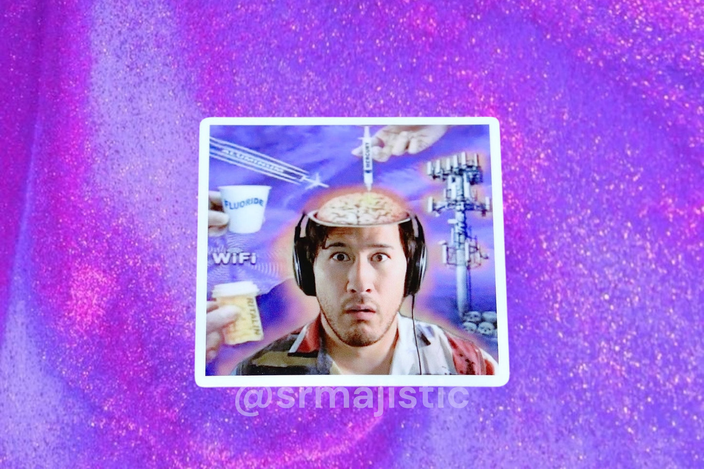 5g Brainwashed Markiplier Meme Bumper Sticker