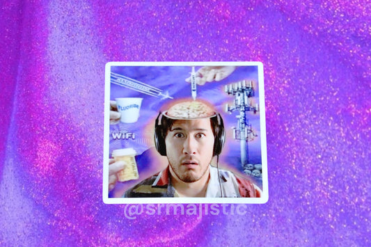 5g Brainwashed Markiplier Meme Bumper Sticker