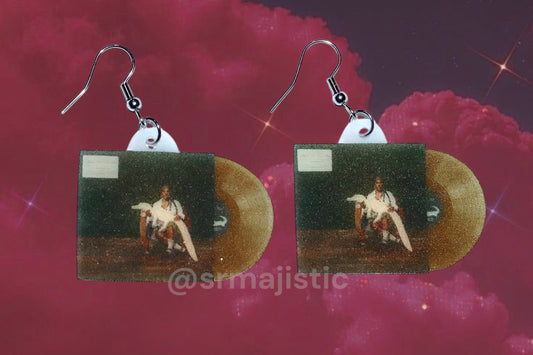 Doechii Alligator Bites Never Heal Vinyl Album Handmade Earrings!