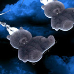 Jellycat Wilf Wolf Plushie 2D Cute Handmade Earrings!