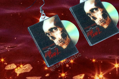Evil Dead 2 (1987) DVD 2D detailed Handmade Earrings!